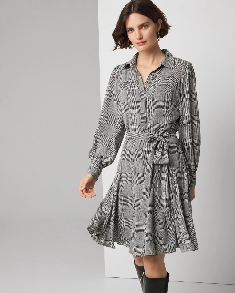 Long Sleeve Shirt Dress | White House Black Market